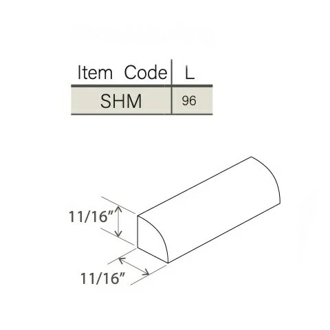 Dove White Slim Shaker Shoe Moulding