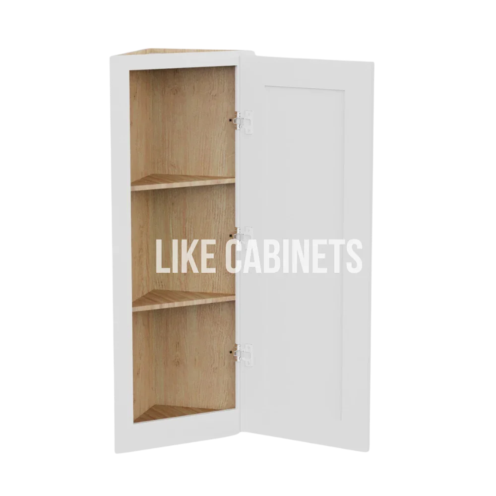 White Shaker Angle Wall Cabinet