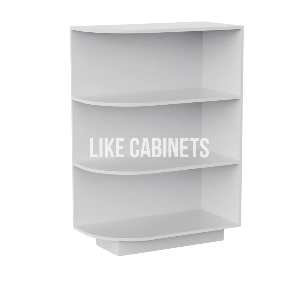 White Shaker Base End Shelf (Reversible)