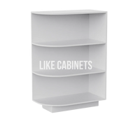 White Shaker Base End Shelf (Reversible)