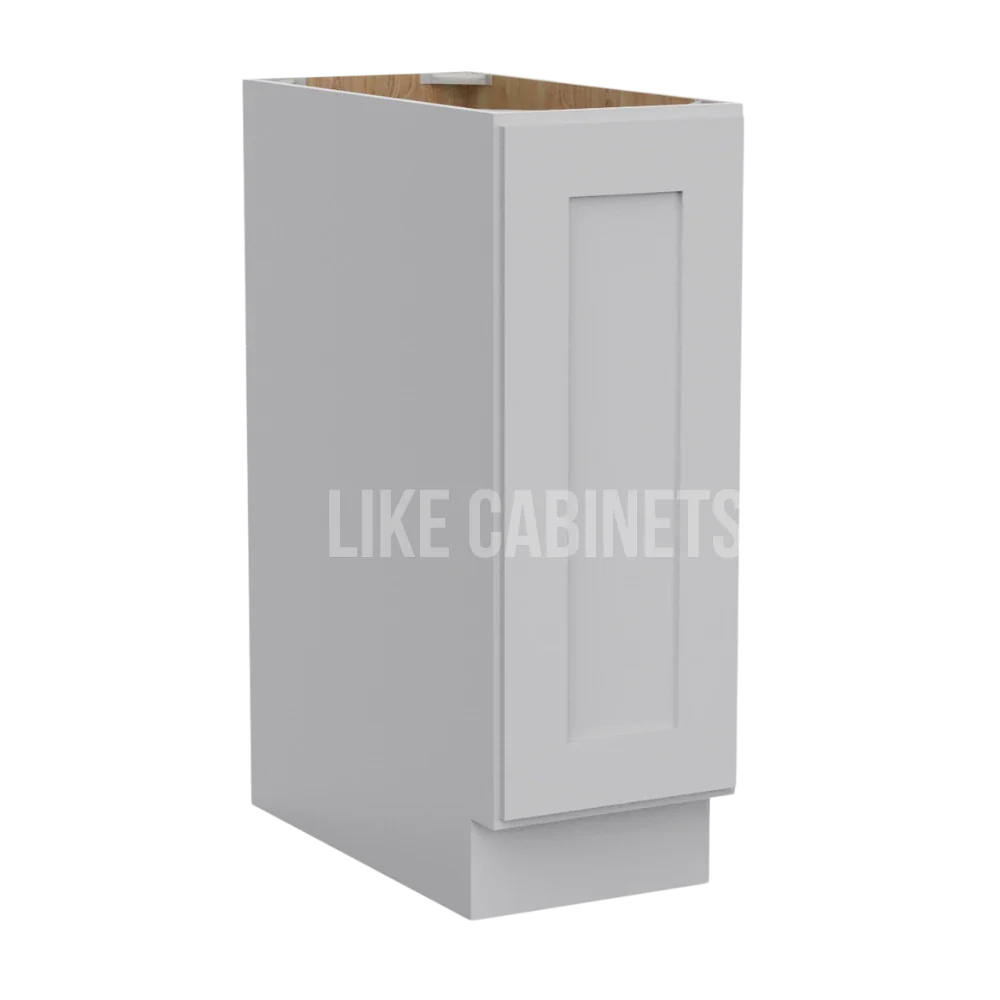 White Shaker Full Height Single Door Base Cabinet