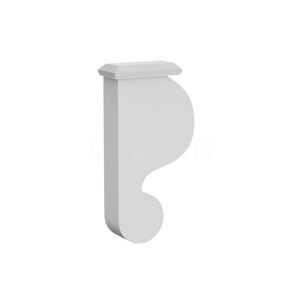 White Shaker Corbel 12 3/4''H