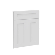 White Shaker Corner Sink Base Front