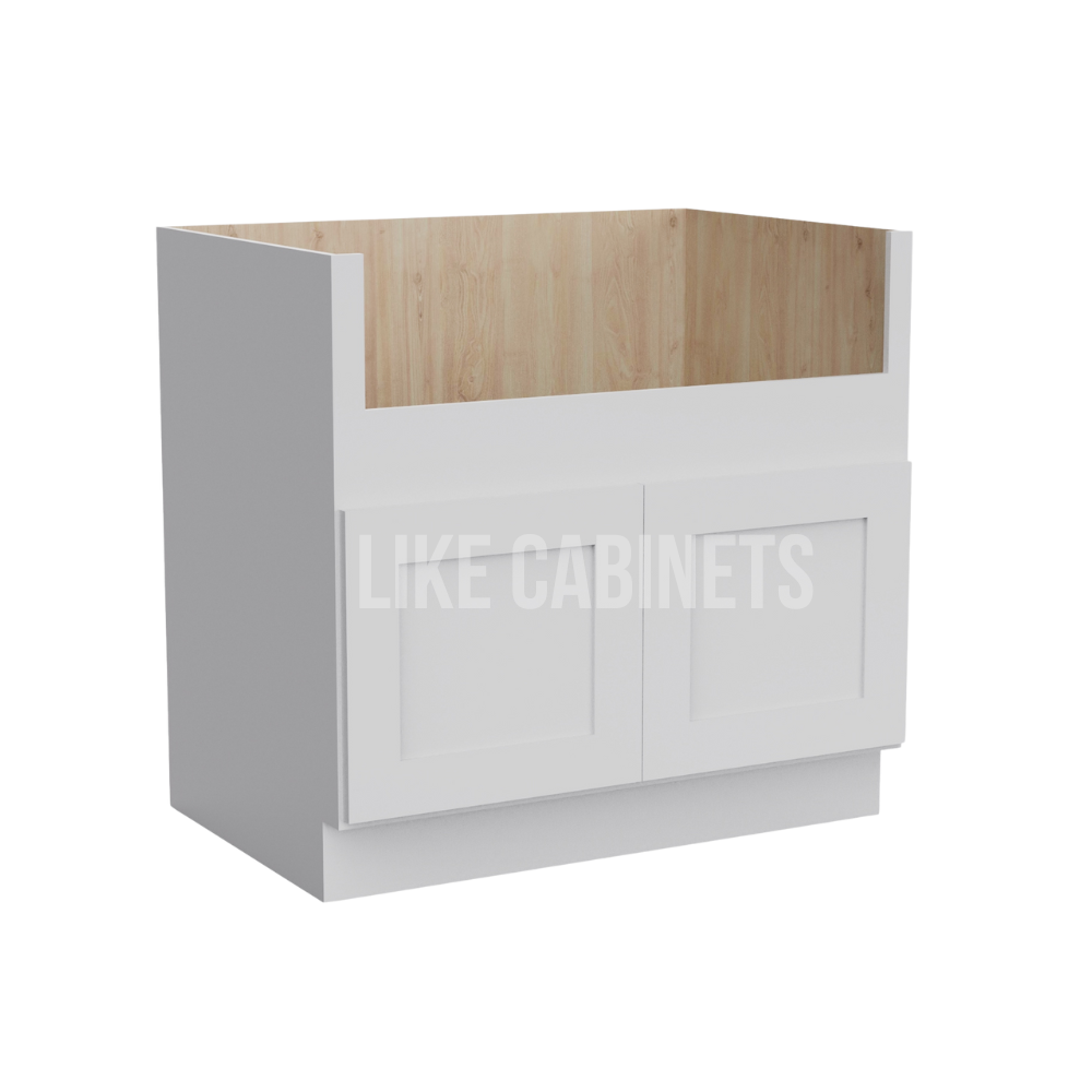 White Shaker Farmhouse Sink Base