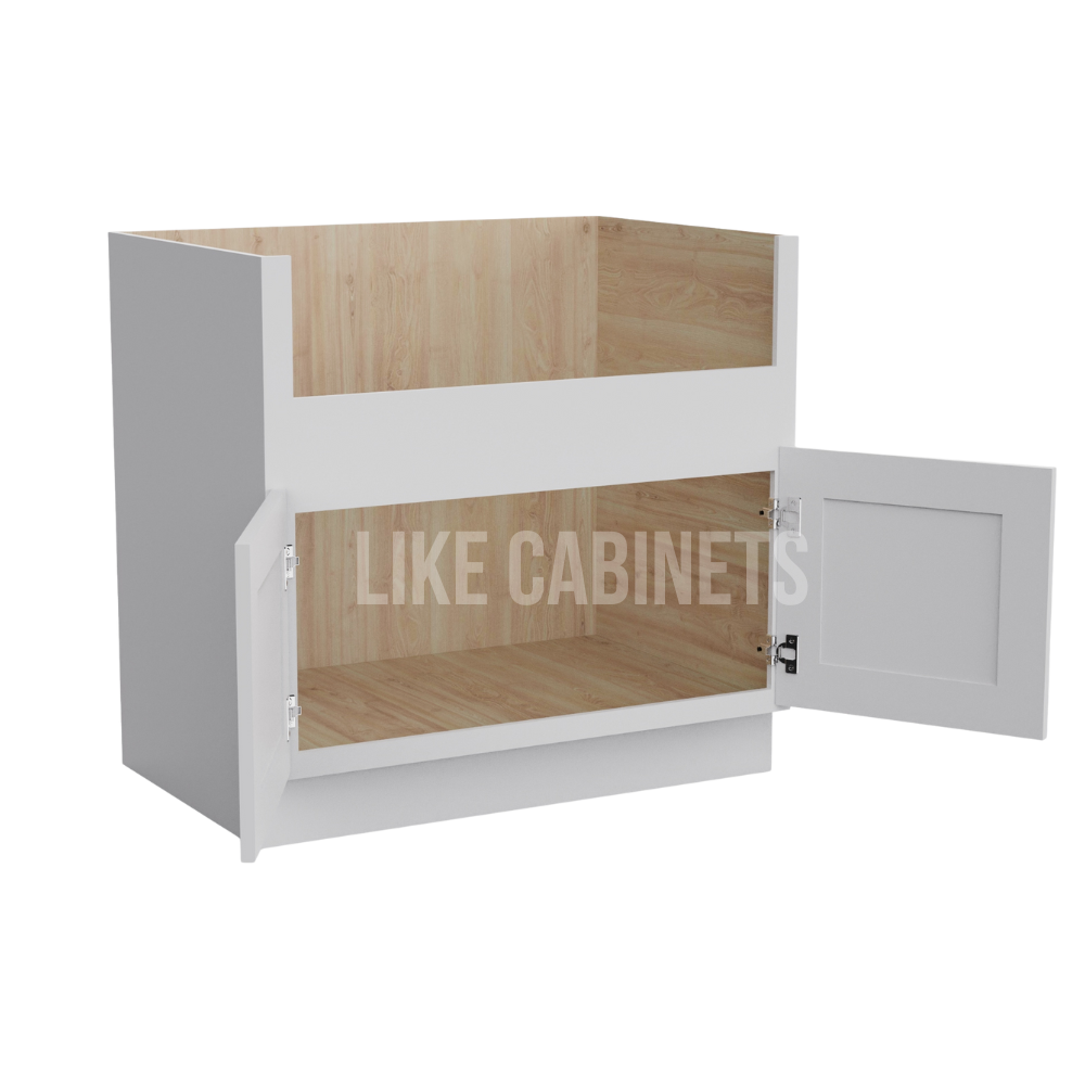 White Shaker Farmhouse Sink Base