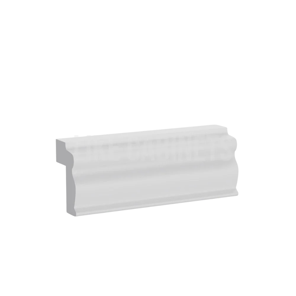 White Shaker Light Rail Moulding
