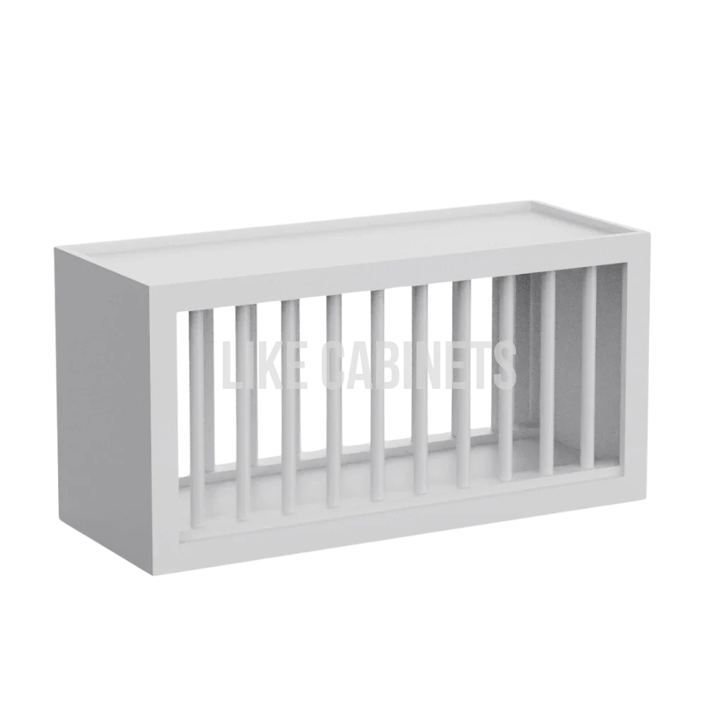 White Shaker Plate Rack