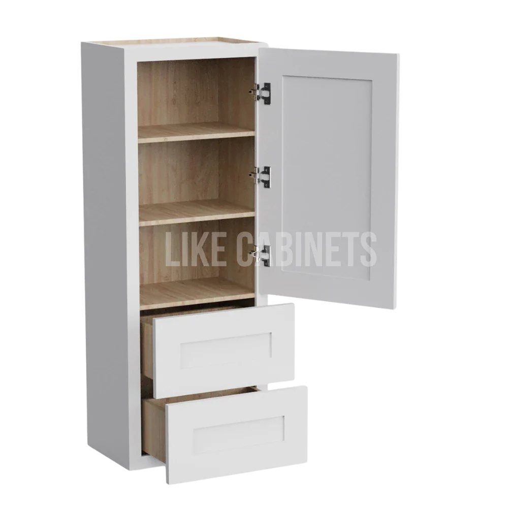 Shaker White 18''W Wall With Drawer Cabinet