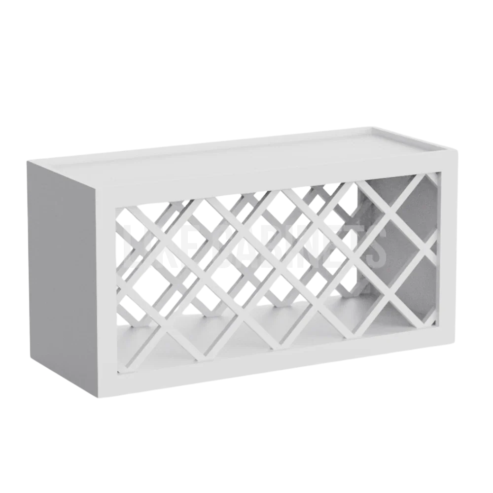 White Shaker Wine Rack