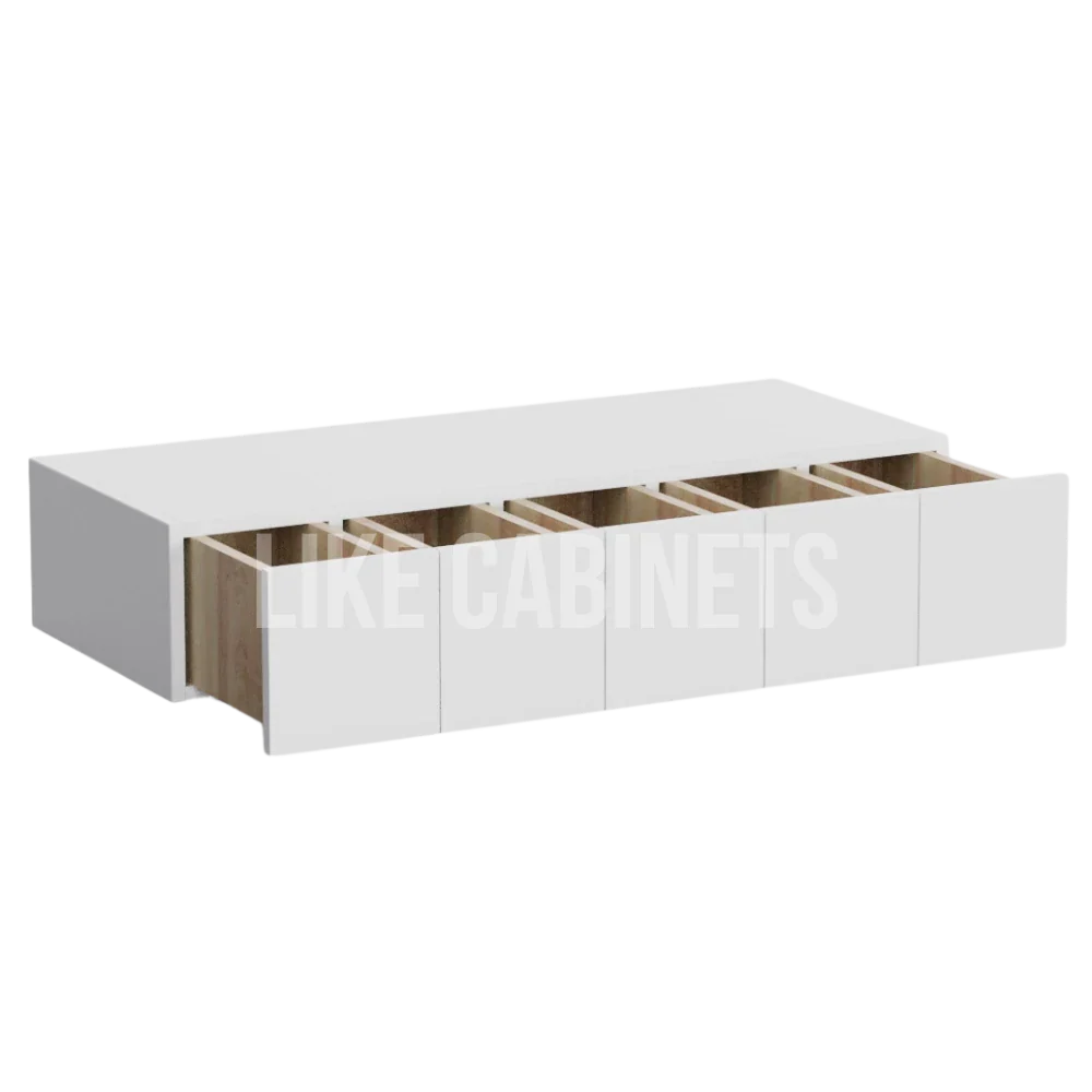 White Shaker Wall Spice Drawer
