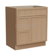 Slim White Oak 30'' W Vanity Combo with Drawers