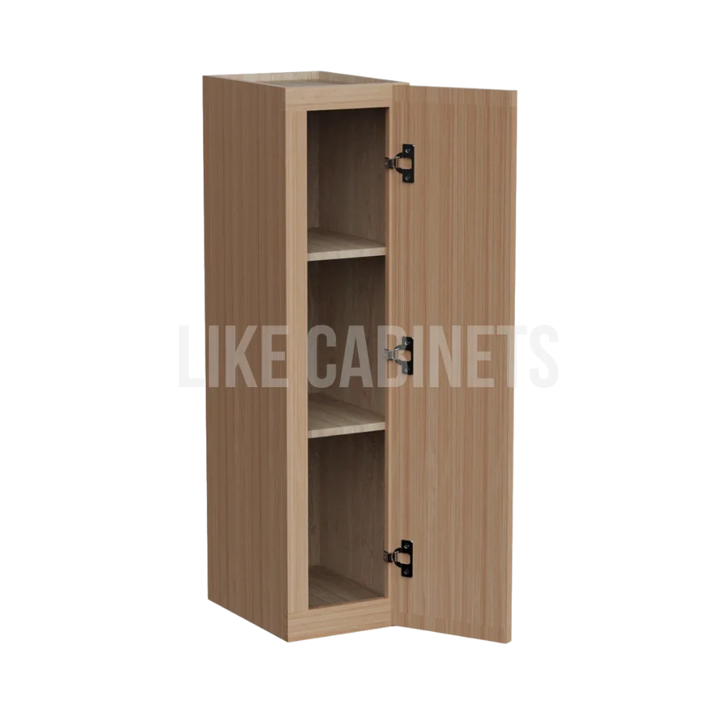 Slim White Oak 36'' H Single Door Wall Cabinet