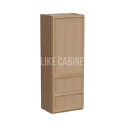 Slim White Oak 18''W Wall With Drawer Cabinet