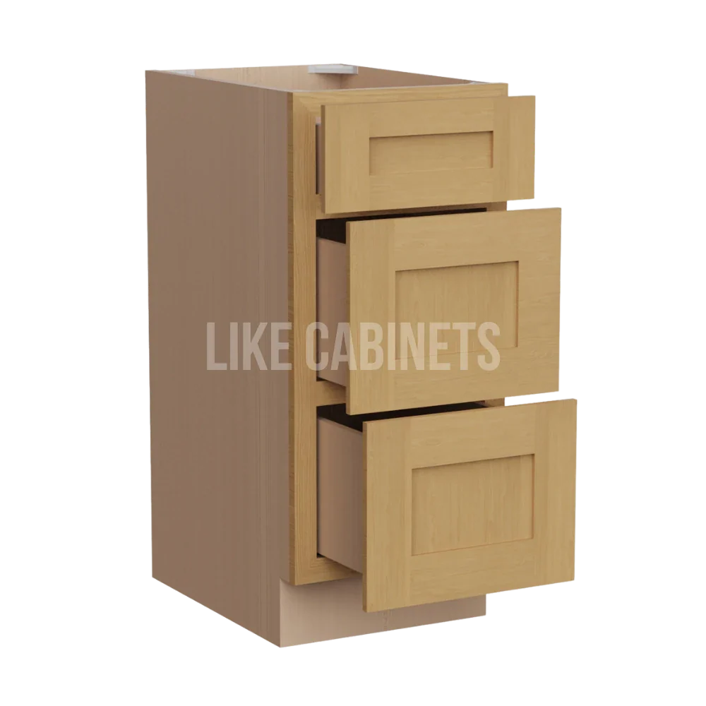 Treasure Chest Vanity Three Drawer Base Cabinet