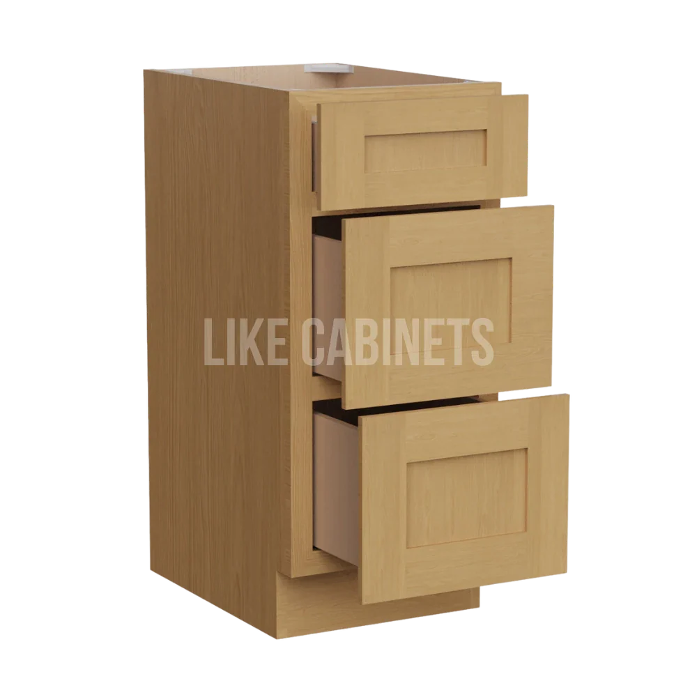 Treasure Chest Vanity Three Drawer Base Cabinet