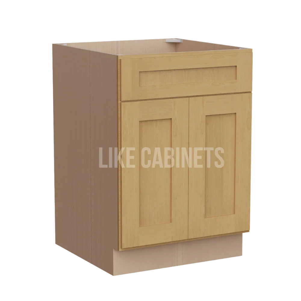 Treasure Chest Base Cabinet with Double Doors & Single Drawer