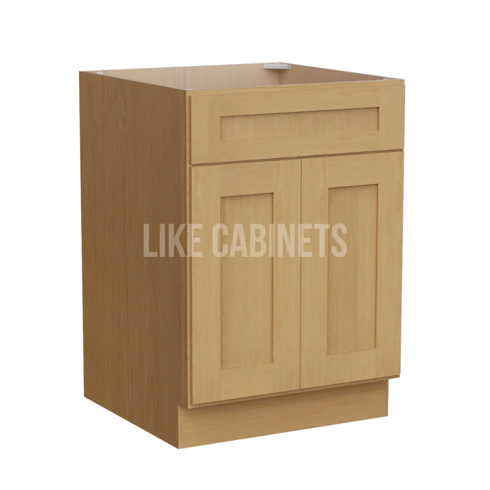 Treasure Chest Base Cabinet with Double Doors & Single Drawer