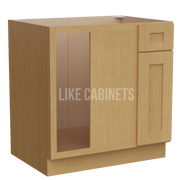 Treasure Chest Shaker Blind Corner Base Cabinet (L/R interchangeable)