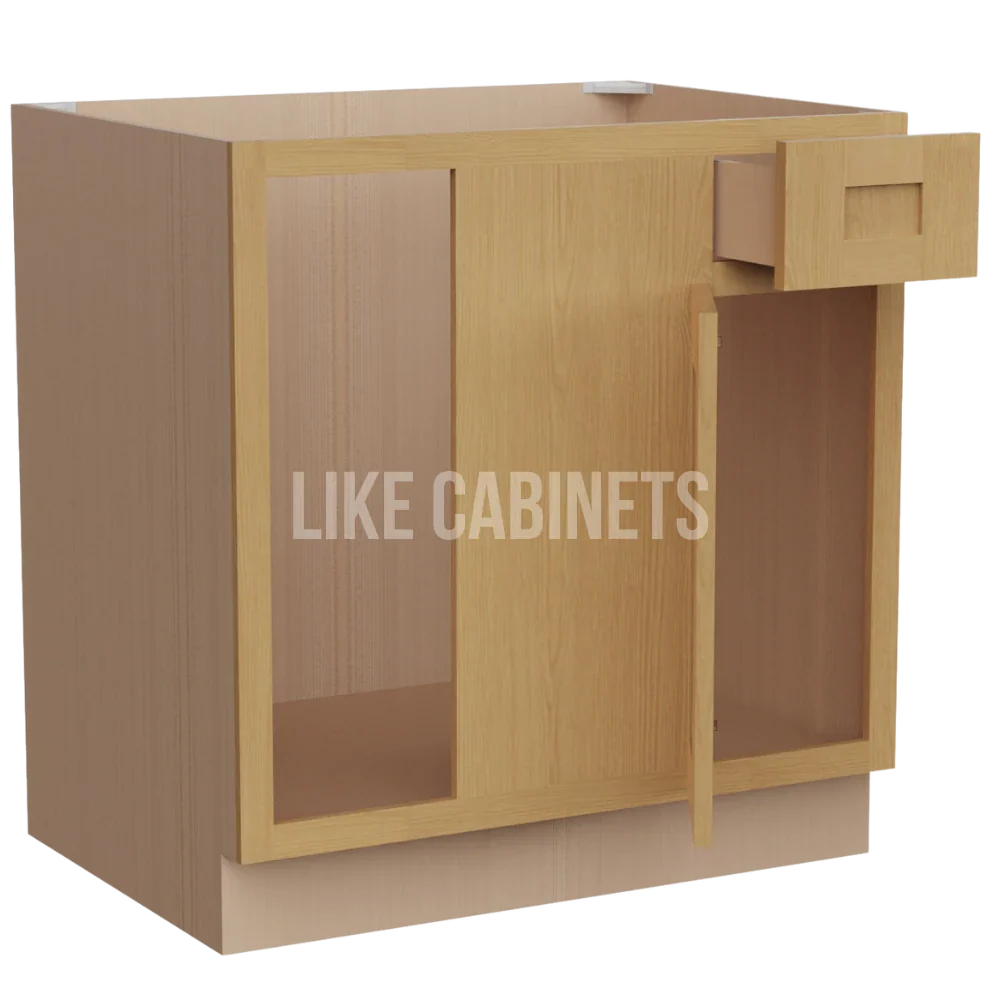 Treasure Chest Shaker Blind Corner Base Cabinet (L/R interchangeable)