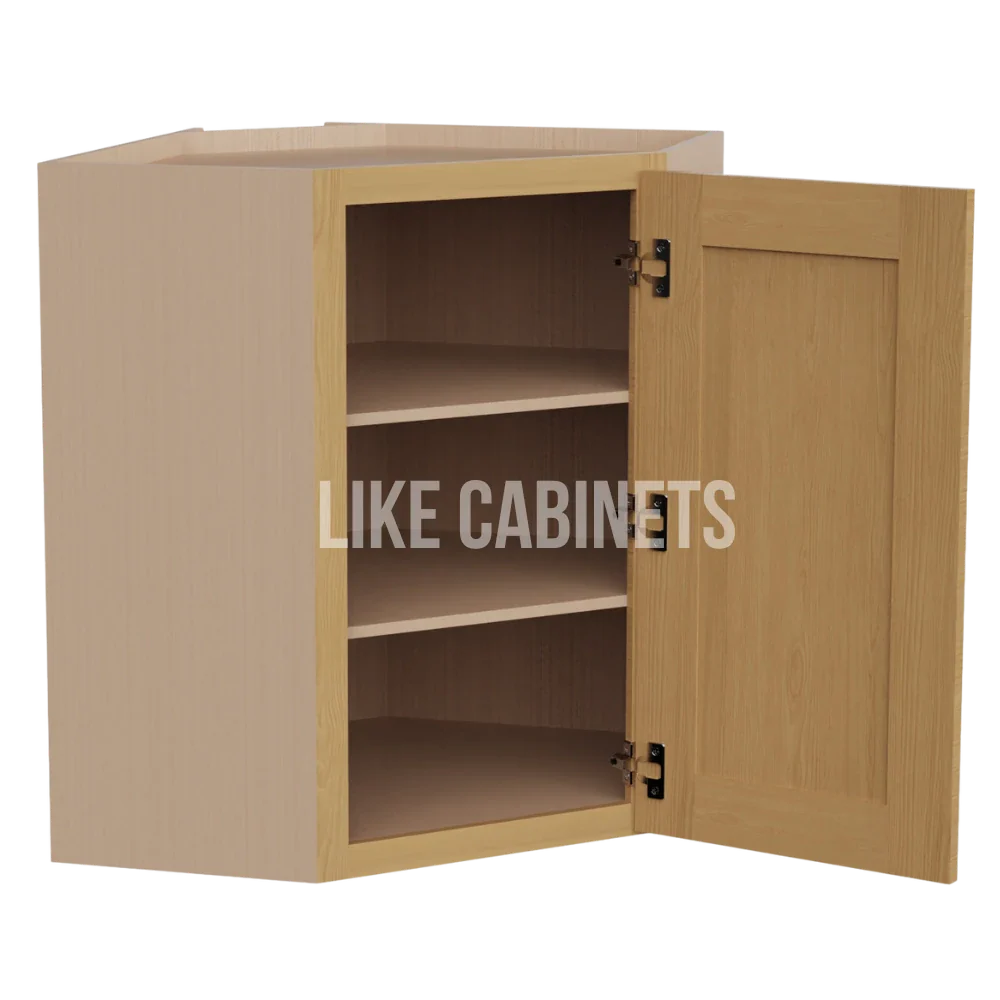 Treasure Chest Shaker 24'' Diagonal Corner Wall Cabinet