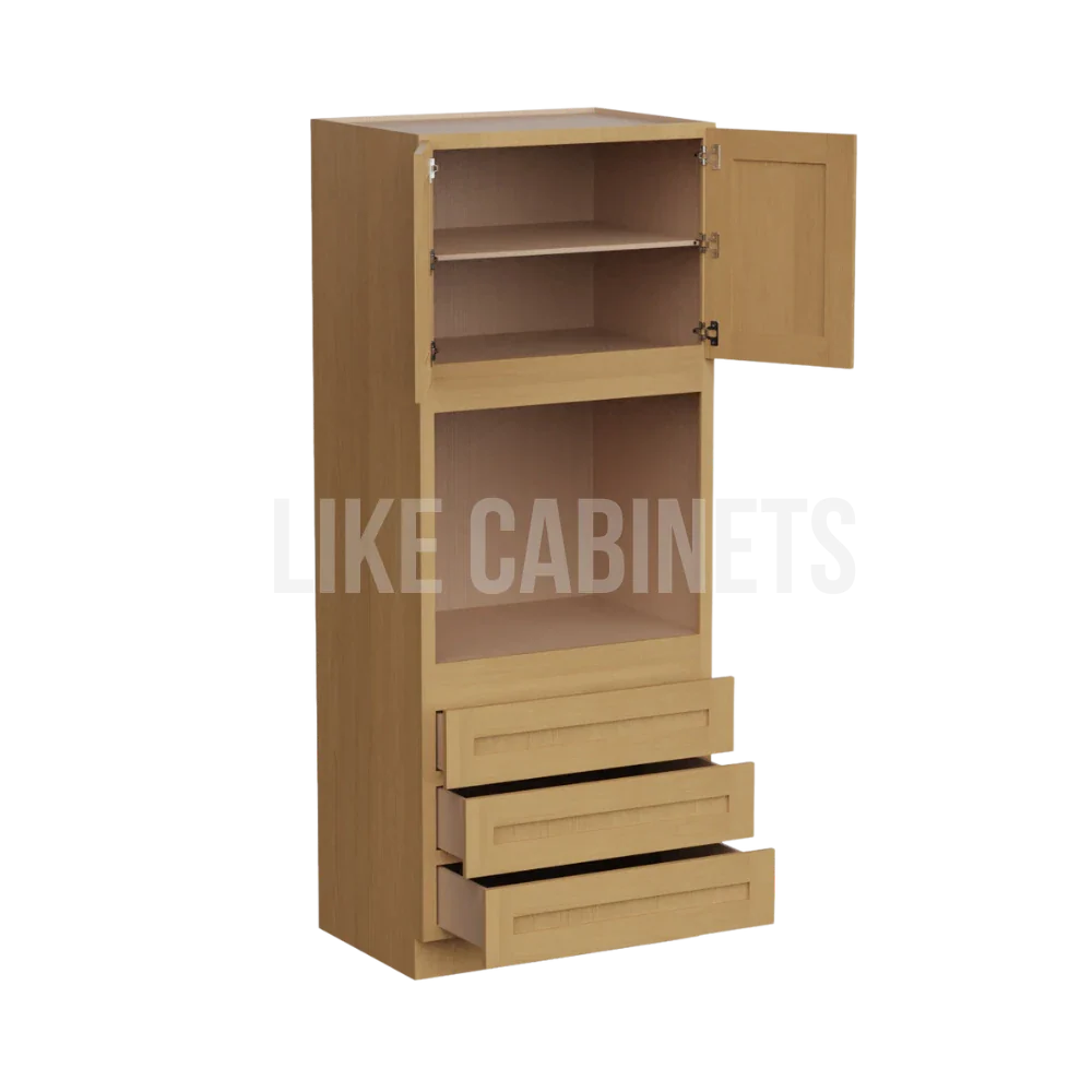 Treasure Chest Shaker 33'' W Oven Pantry Cabinet