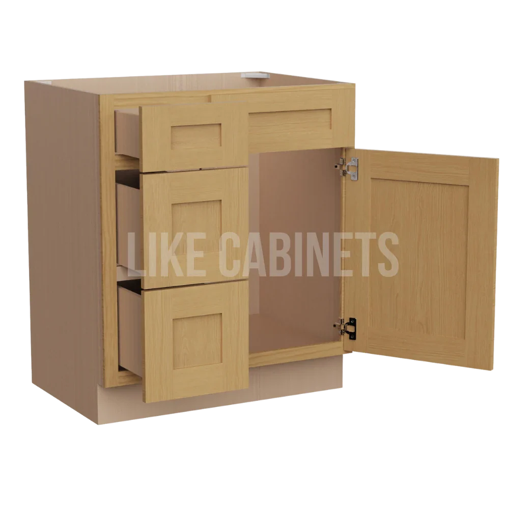 Treasure Chest Shaker 30'' W Vanity Combo with Drawers