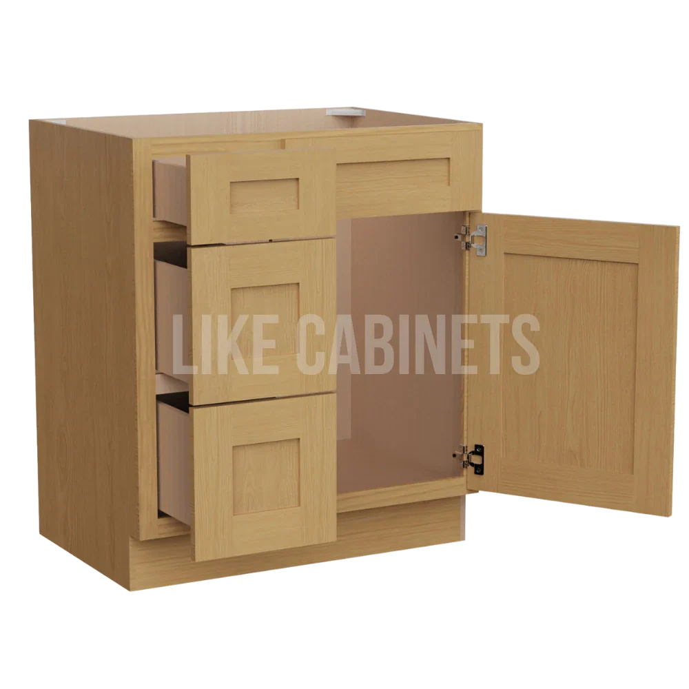 Treasure Chest Shaker 30'' W Vanity Combo with Drawers