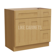 Treasure Chest Shaker 36'' W Vanity Combo with Drawers