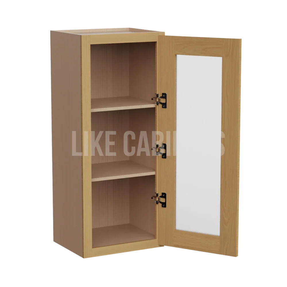 Treasure Chest Shaker 36'' H Single Door Wall Cabinet with Glass Door
