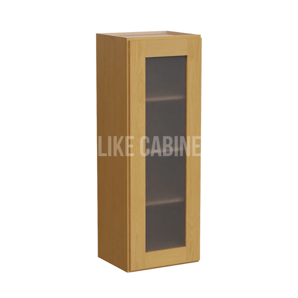 Treasure Chest Shaker 42'' H Single Door Wall Cabinet with Glass Door