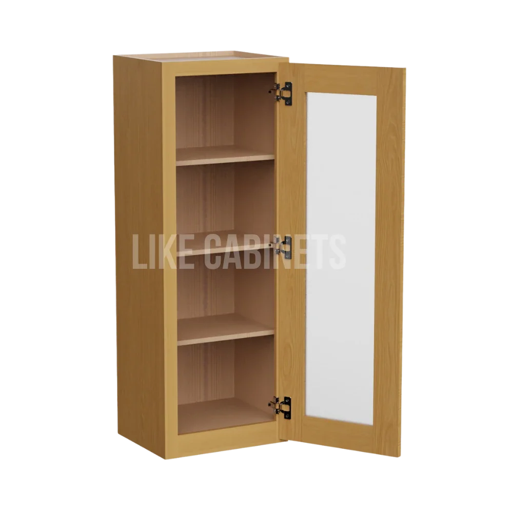 Treasure Chest Shaker 42'' H Single Door Wall Cabinet with Glass Door