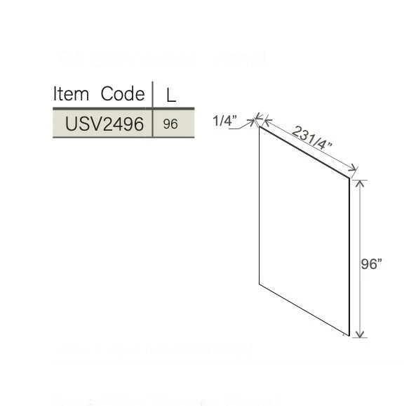 Slim Aston Green Tall Skin Veneer Panel