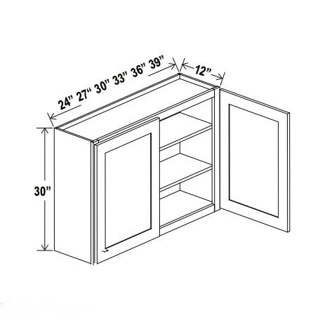 Treasure Chest 30''H Double Door Wall Cabinet