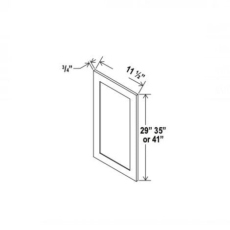 Double Smokey Gray Wall Decorative Door Panel