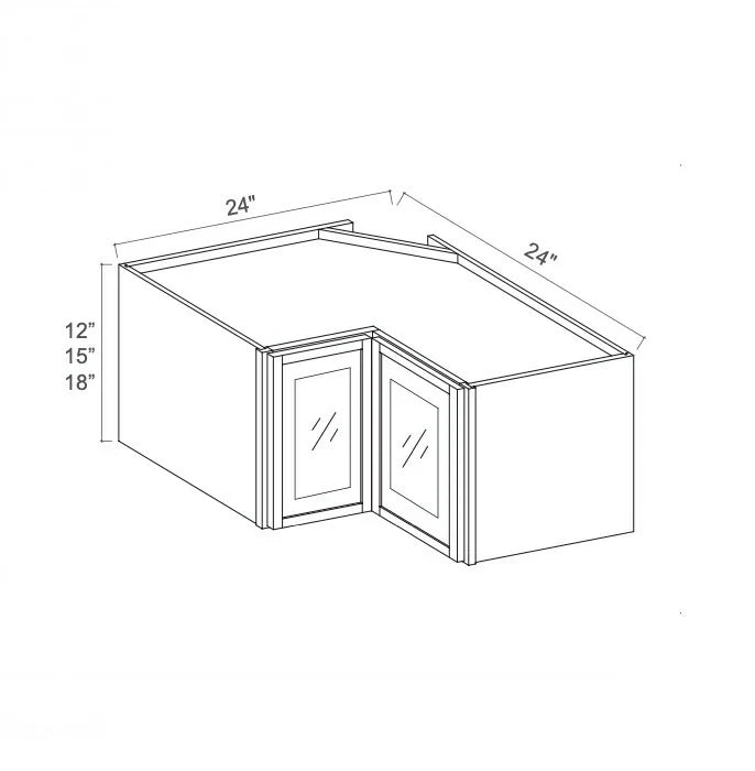 Slim Aston Green Easy Reach Wall Cabinet with Glass Door