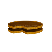 Iron Black Wood Tray