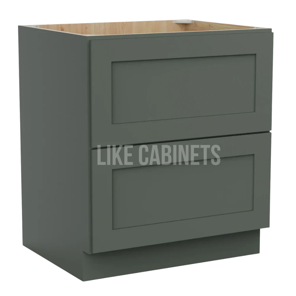 Aston Green Two Drawer Base