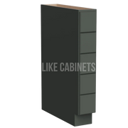 Aston Green Base Spice Cabinet with 5 Drawers