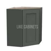 Aston Green 24'' W Diagonal Corner Wall Cabinet