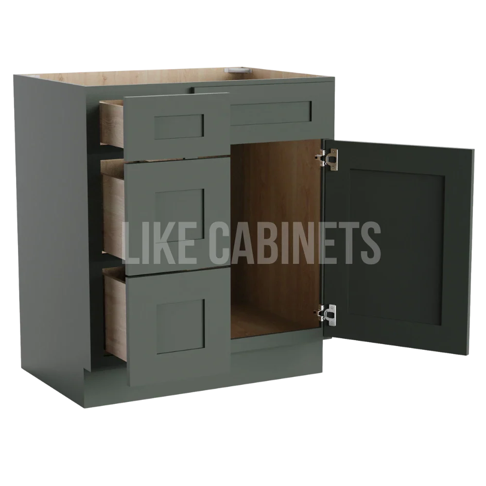 Aston Green 30'' W Vanity Combo with Drawers