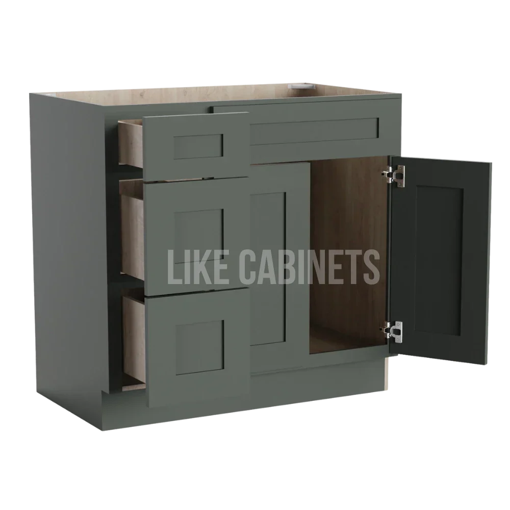 Aston Green 33'' W Vanity Combo with Drawers