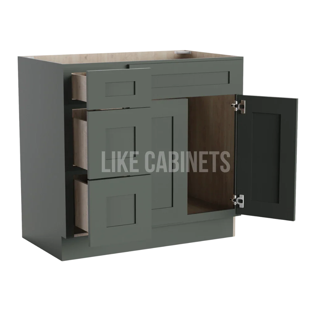 Aston Green 36'' W Vanity Combo with Drawers
