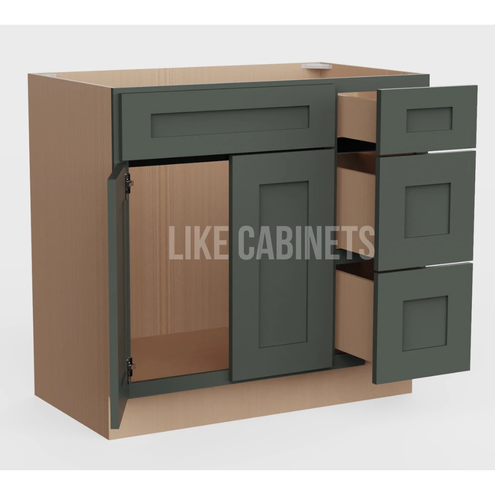 Aston Green 36'' W Vanity Combo with Drawers