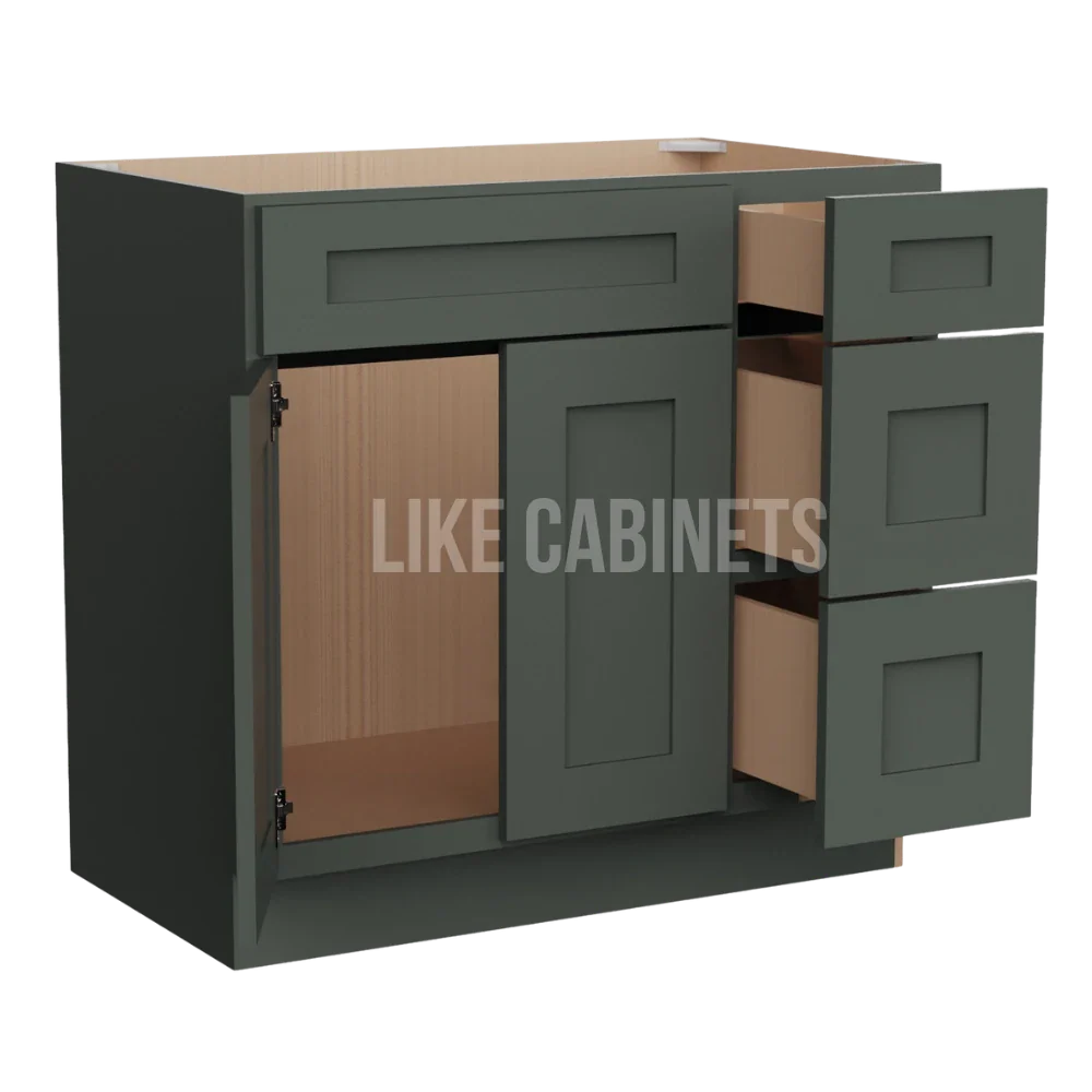 Aston Green 33'' W Vanity Combo with Drawers