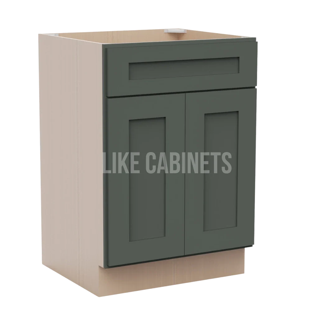 Aston Green Single Vanity Sink Base Cabinet