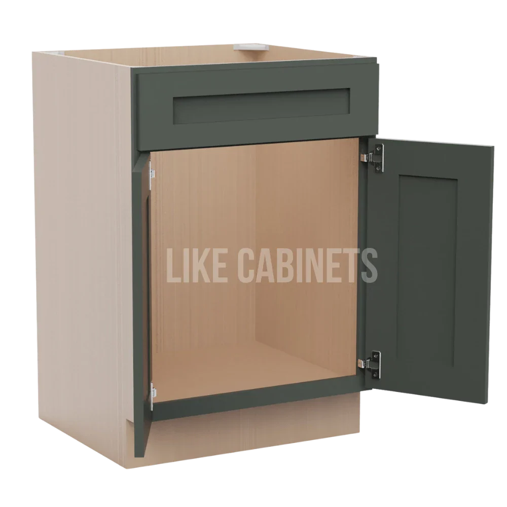 Aston Green Single Vanity Sink Base Cabinet