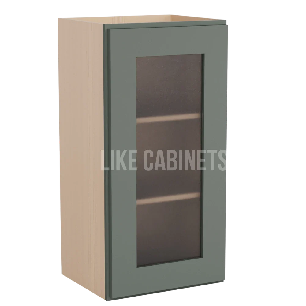 Aston Green 30'' H Single Door Wall Cabinet with Glass Door