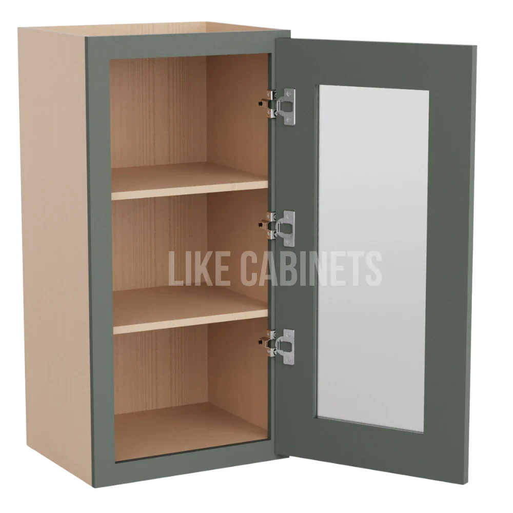 Aston Green 30'' H Single Door Wall Cabinet with Glass Door