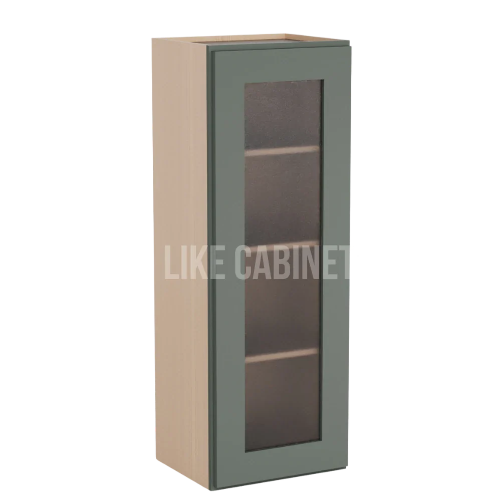 Aston Green 42'' H Single Door Wall Cabinet with Glass Door