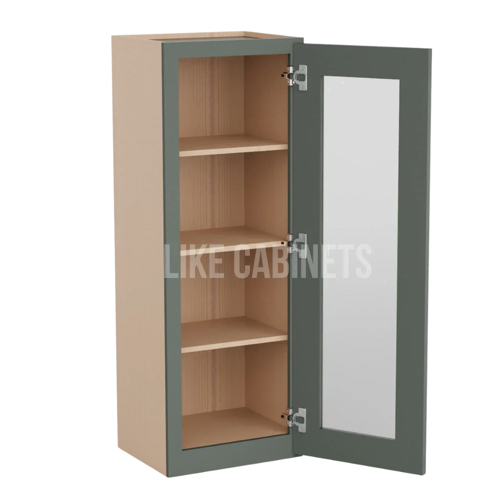 Aston Green 42'' H Single Door Wall Cabinet with Glass Door
